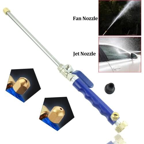 Car High Pressure Water Gun Metal Jet Water Gun 46cm Hose Wand Nozzle Sprayer Watering Sprinkler Car Garden Cleaning Tool