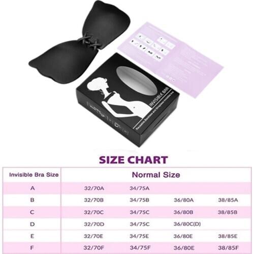 Womens Sexy Silicone Invisible Bra Butterfly Shaped Self-adhesive Push Up Strapless Backless Seamless Reusable Bra