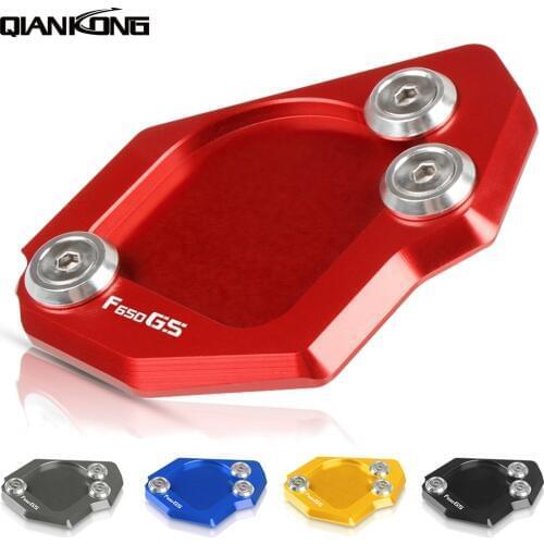 For BMW F 650 GS f650GS 2007 2008 2009 2010 2011 2012 2013 2014 CNC Motorcycle Side Stand Kickstand Enlarge Extension Pad