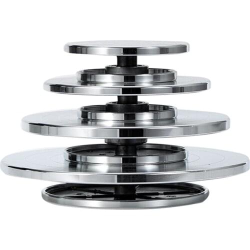 15/20/25/30cm Double Face Use Aluminum Alloy Turntable Ceramic Clay Sculpture Platform Pottery Wheel Lazy Susan Rotating Tools