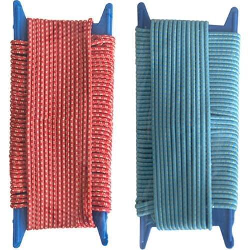 20M Tent Pole Elastic Shock Cord Corner Connectors Connecting Band High-strength Storage Rope Accessories Attachments Fittings