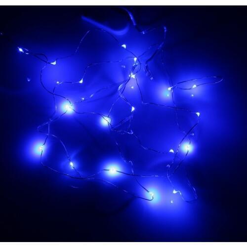 2M 20 LED Battery Powered Copper Wire String Lights for Christmas Party Wedding Garden Decoration Lighting