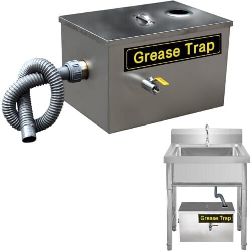 Commercial Grease Trap Stainless Steel Interceptor 0.15 Ton/h