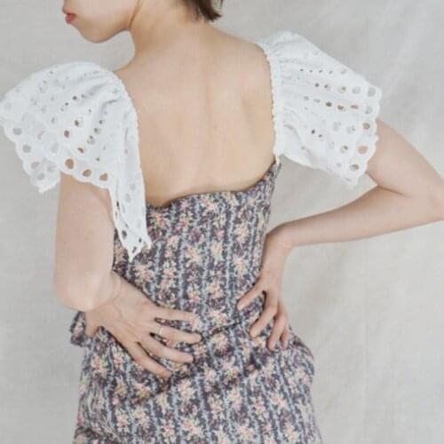 Fashion Embroidery leaf lace sleeve Apparel Accessories Spring Arm Warmers Women big arm Vertical section good feel decorative