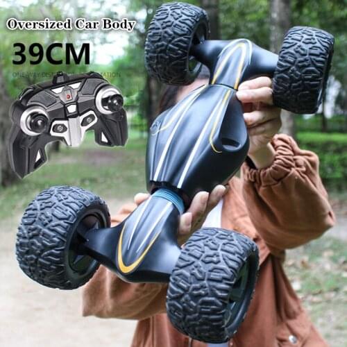 39cm Twist Car RC Car 4WD 1:10 Buggy Vehicle Climbing Remote Control Car Stunt High-Speed Car One-click Deformation kids toys