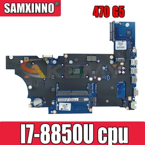 DA0X8CMB6E0 For HP Probook 470 G5 I7-8850U Notebook Mainboard QN8F N16S-GMR-S-A2 DDR4 Laptop motherboard