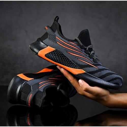 Mens/Women Safety Work Shoes Steel Toe Cap Lightweight Boots Puncture-Proof Indestructible Breathable Comfor Protect Work Shoes