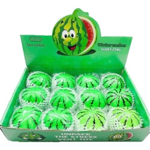 Squishy Fruit Package Peach Watermelon Banana Cake Squishies Slow Rising Scented Squeeze Fidget Toy Educational Toys For Baby