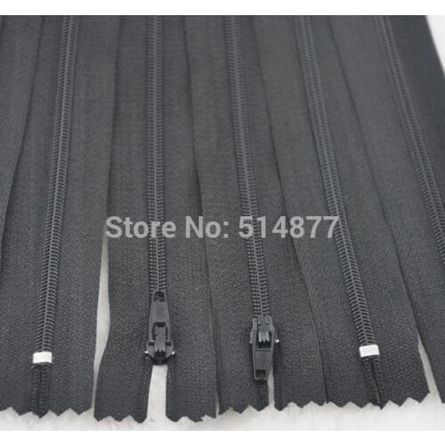 10 pcs Black Color Nylon Coil Zippers Tailor Sewing Tools Craft 9 Inch Z07