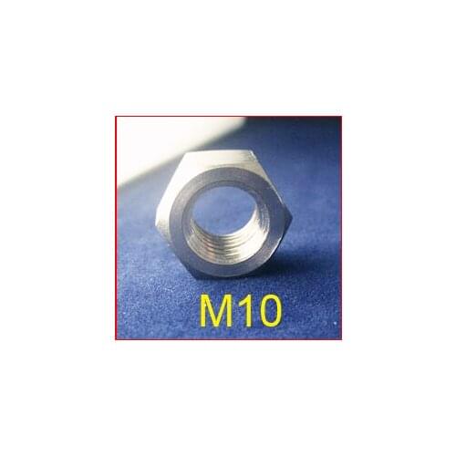 New M10 Hexagon Titanium Ti Hex Nut GR2,100pcs/lot