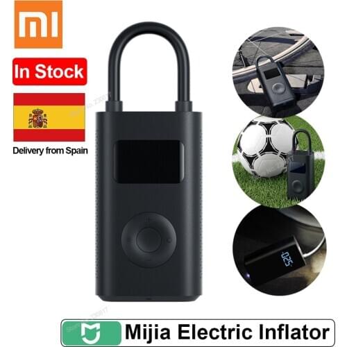 Original Xiaomi Mijia Portable Inflator Smart Digital Tire Pressure Detection Electric Pump for Bike Motorcycle Car Football