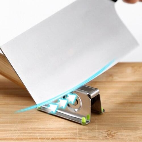 Manual Sharpening Stone Knife Sharpener with Handle Stainless Steel Knife Shears and Scissors Kitchen Accessories