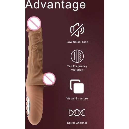 Handheld Realistic Dildo Vibrator G-spot Massage Female Masturbation Real Penis Vaginal Stimulation Sex-Toys for Women Sex Shop
