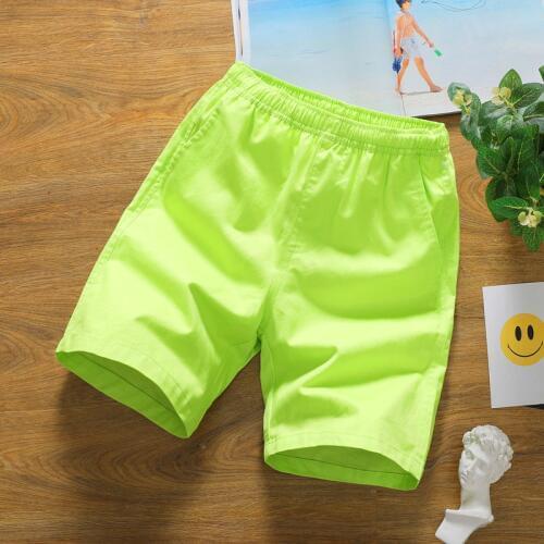 Fashion Summer Cargo Shorts Men Cotton Joggers Casual Short Home Sport Patchwork Pink Red Orange Mid Red Loose Street Wear M