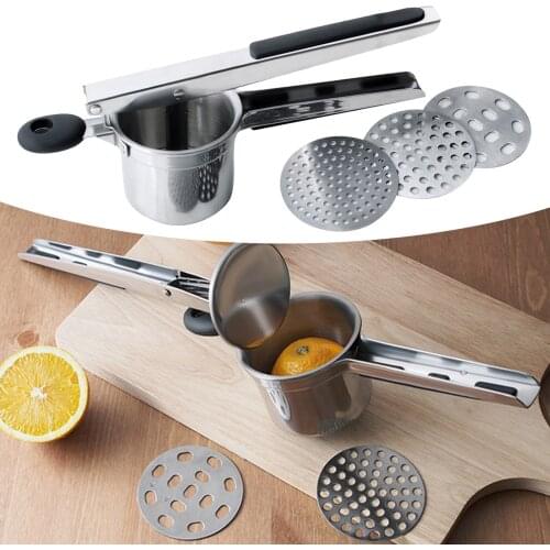 Potato Ricer Vegetable Masher Juicer Extractor Food Strainer for Kitchen Dishwasher Safe