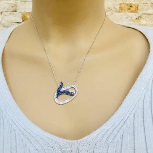 Tulip 925 Sterling Silver Necklace Women Girls Gift Jewelry Accessories Fashion Handmade Elegant Chain