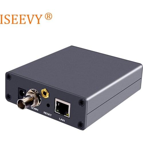ISEEVY H.265 H.264 Mini SDI Video Encoder for IPTV Live stream support RTMP RTMPS RTSP UDP HTTP and Facebook Youtube Wowza