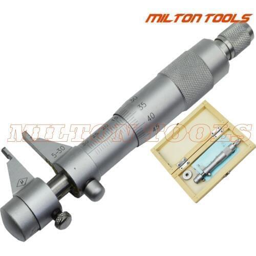 Inside Micrometer measure vernier caliper Internal Diameter Gage Gauge Tool 5-30mm Range 0.01mm Accurate Inside Micrometer