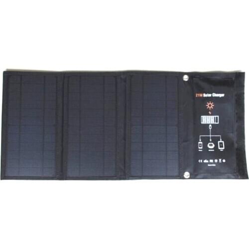 High power 28W 21W Port 5V Foldable Waterproof Outdoor Fast Charging Solar Charger With SunPower Solar Panel for phone tablet