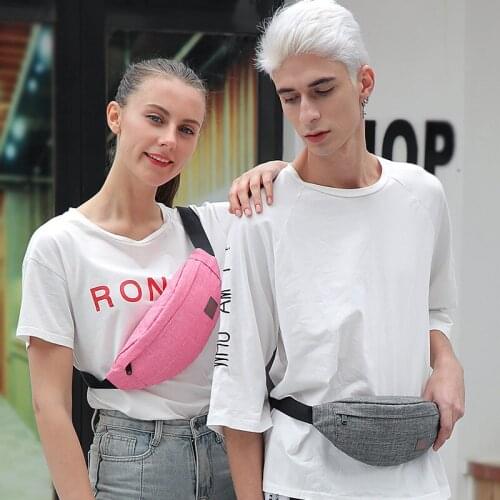 Women Sports Waist Bag Ladies new Designer Canvas Fanny Pack Fashion travel Money Phone Chest Banana Bag Female Bum Belt Bags