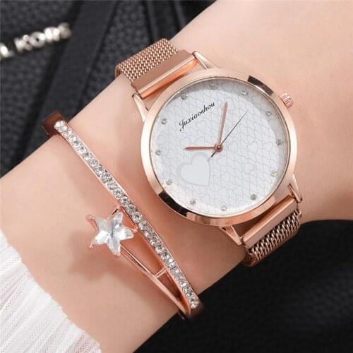 Love Scale Simple Women Quartz Watch Vintage Magnetic Buckle Strap Lovely Design Luxury Womens Fashion Clock Female Watches
