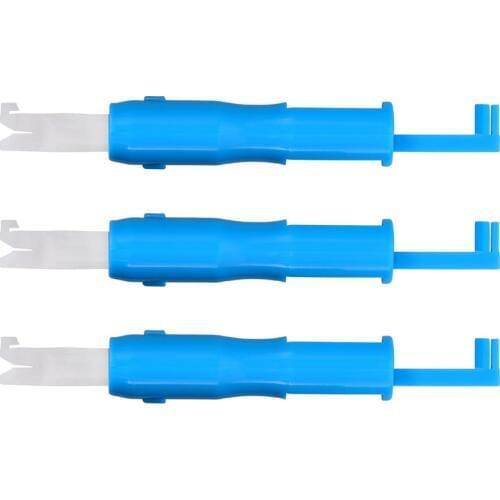3 Pieces Sewing Needle Inserter Automatic Needle Threader Needle Threading Tool for Sewing Machine