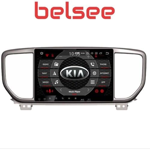 Belsee 9" IPS Touch Screen Octa Core Android 8.0 2 Din Stereo Radio DVD Player Multimedia Auto Head Unit for Kia Sportage 2019