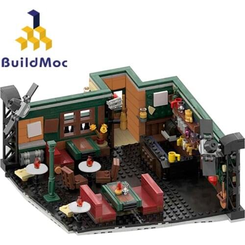 Buildmoc Ideas MacLarens Pub How I Meet-Your Mother Compatible 21319 Friends Central Perk Coffee Alternate Building Blocks Toys