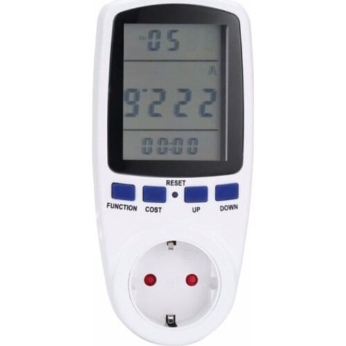 EU Digital Power Meter Energy Meter Volt Voltage Wattmeter Power Analyzer Electronic Power Energy Meter Measuring Outlet Socket