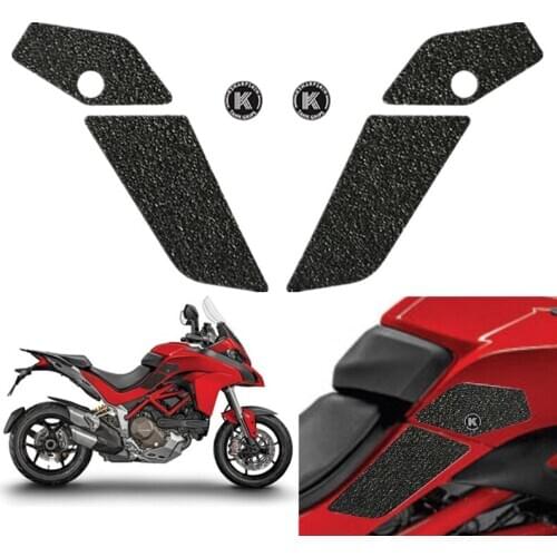 For DUCATI MULTISTRADA 1200S/DIAIR 15-17 Motorcycle Left Right Tank Pad Gas Traction Side Sticker Knee Fuel Protective Decal