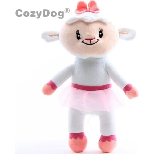 30 cm Anime Doc Mcstuffins Sheep Figure Plush Toys Dolls Cartoon Cute Lambie the Sheep Stuffed Animal Toy Women Kids Gift