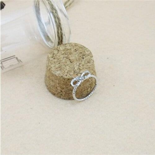 Size 4# Small Size Kpop Infinite Logo Rings For Girls Jewelry Crystal Joint Ring Best Gift Anillos Mujer