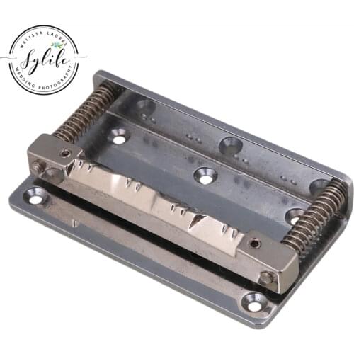 Metal 8-String Silver Mandolin Tailpiece Rectangle Replacement Guitar