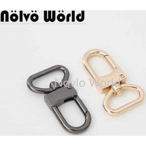 Nolvo World 20pcs 4 colors 25mm Bag Strap Hook Buckle Metal Swivel Lobster Snap Clasp DIY Webbing Trigger Buckles Accessory