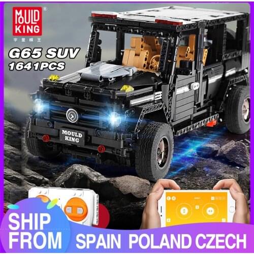 Mould King MOC High-Tech The SUV G500 Wagon Off-road Vehicle Model Building Blocks Bricks Kids Educational Toys Birthday Gifts