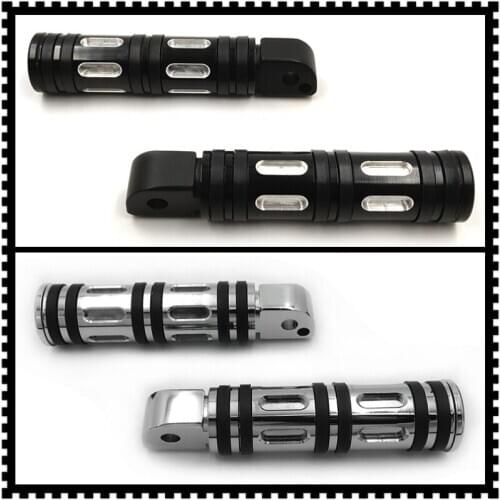 Aftermarket free shipping motorcycle parts Black Edge Cut Footpegs For passenger 2018-later Softail Fat Boy FLFB Fat Bob FXFB cd