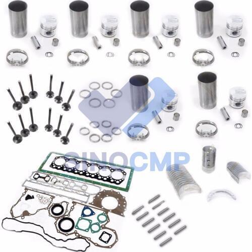 S6S Engine Overhaul Rebuild Kit For Komatsu F18B F18C Forklift with 3 months warranty