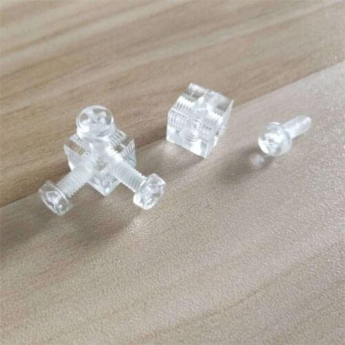 Plexiglass Transparent Acrylic Six Sided Fixed Block Connection Nut Chassis Components for Electric Stoves Square Dishes