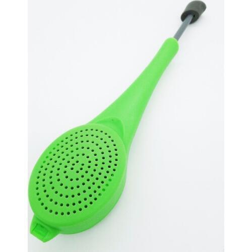 200 pcs Healthy Food Flavor Total Tea Infuser Gadget Measure Swirl Steep Stir Press Plastic Tea Coffee Strainer