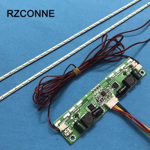 609mm LED Backlight Lamps strip Update Kit Aluminum plate w/ 26''-65'' inverter For 55 inch LCD Monitor TV Panel High light