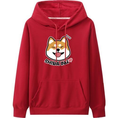 Shiba Inu Hoodie Sweatershirt Harajuku Kawaii Leisure Hoodie Sweatershirt Kpop Harajuku Hoodie Crop Top Hoodie Women Clothes