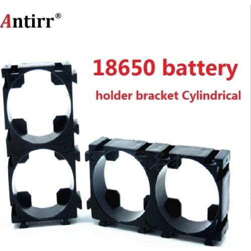 100pcs/lot Plastic 18650 Battery Holder Bracket Cylindrical 18650 Case Cell Holder Safety Anti Vibration Li-ion Battery Holder