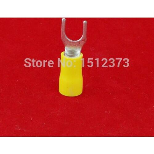 100PCS/lot pre-insulating terminal SV5.5-4 12-10AWG(4-6 square meter) wire connector