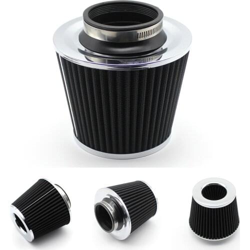 Car Air Filters 76mm for Supercharger Black 3inch Cold Air Hood High Flow Inautomobile Sport Intake Filter