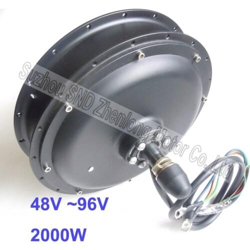 ZL motor brushless electric bike spoke hub motor 2000w 48V-96V wide voltage / electric dc rear bicycle motor G-M079