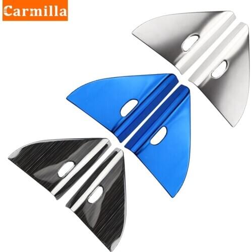 Carmilla 2Pcs Car A Pillar Interior Frame Cover Trim Sticker For Nissan Kicks 2017 2018 2019 2020 2021 Car-styling Accessories
