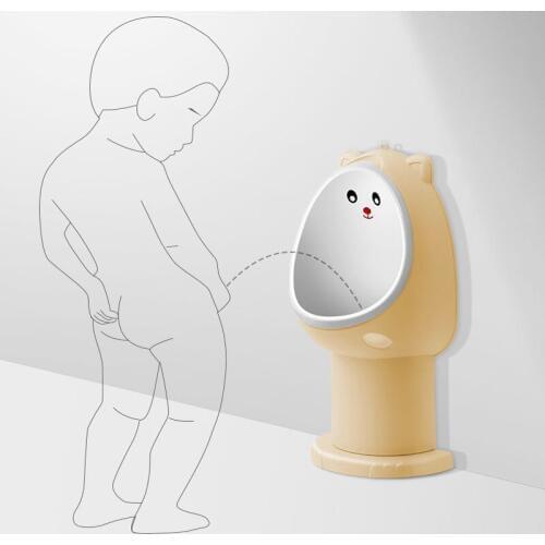Baby Urinal Bear Shape Vertical Wall-Mounted Pee Convenient Cute Animal Boys Potty Urinal Standing Toilet Boy Xmas Gift