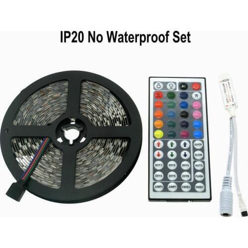 16.4ft LED Flexible Light RGB 300 LEDs SMD 5050 LED Lights Waterproof Strip Kit LED ribbon Christmas Holiday Indoor Ceiling Part