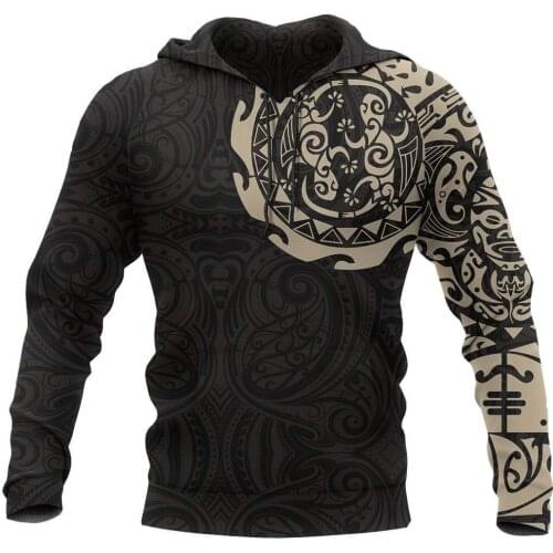 Maori Tangaroa Tattoo New Zealand 3D Print Unisex Deluxe Hoodie Men Sweatshirt Streetwear Zip Pullover Casual Jacket Tracksuit-5