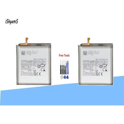 ISkyams 2x 4000mAh EB-BG980ABY Battery For Samsung Galaxy S20 S 20 Bateria Batteries +Tool